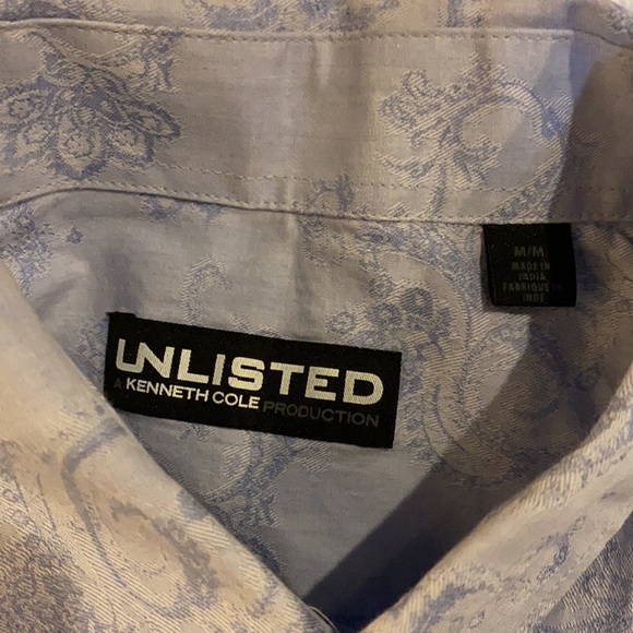 Kenneth Cole button up shirt sz medium new - Picture 2 of 3